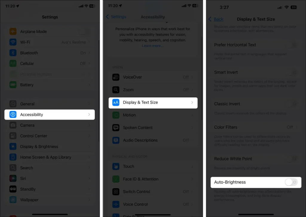 How to Change Auto Brightness on Iphone