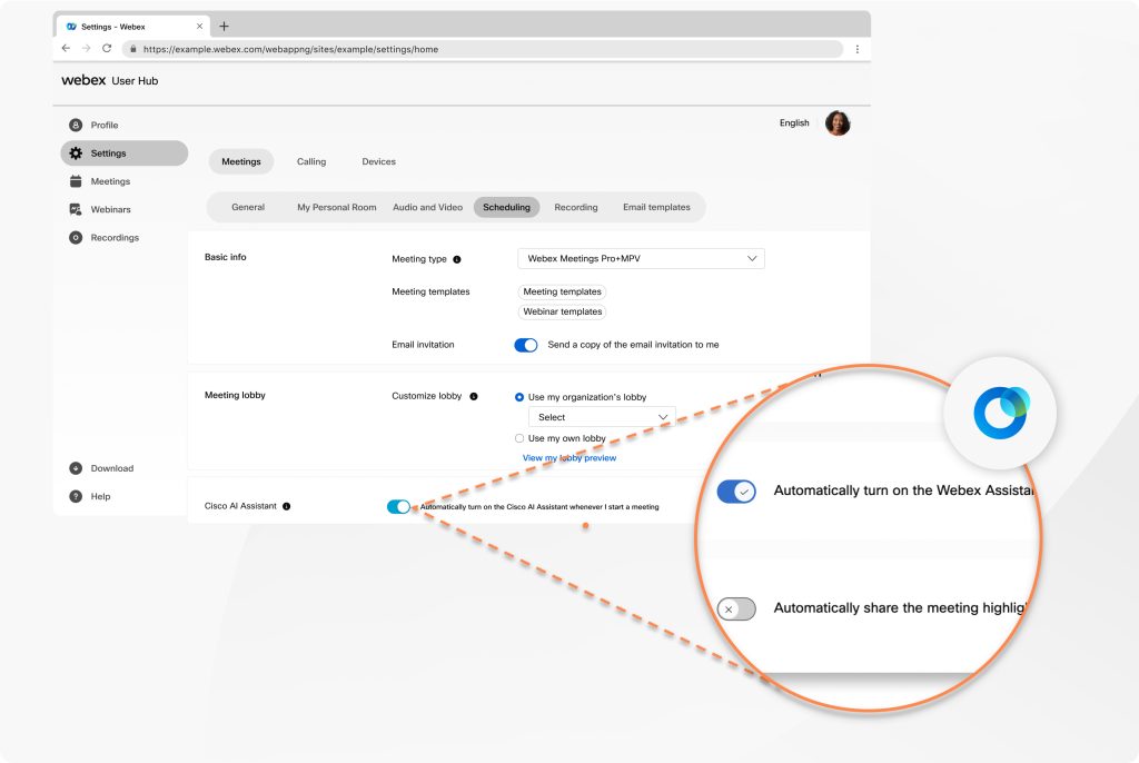 How to Give Auto Control in Webex