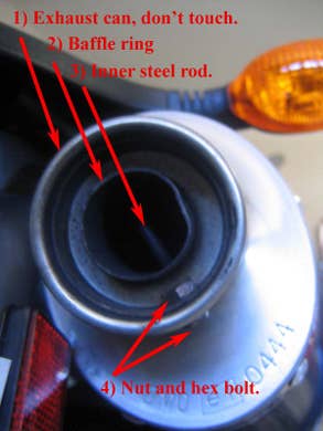 How to Take the Baffle Out of a Motorcycle Exhaust